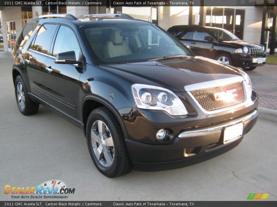 2011 GMC Acadia SLT Carbon Black Metallic / Cashmere Photo #7