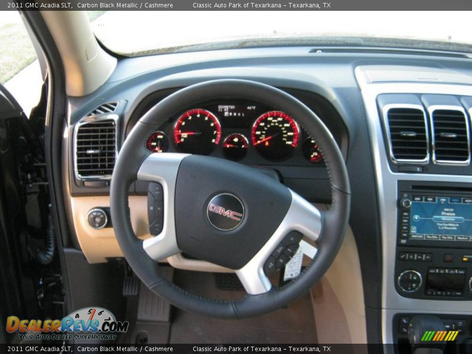 2011 GMC Acadia SLT Carbon Black Metallic / Cashmere Photo #10