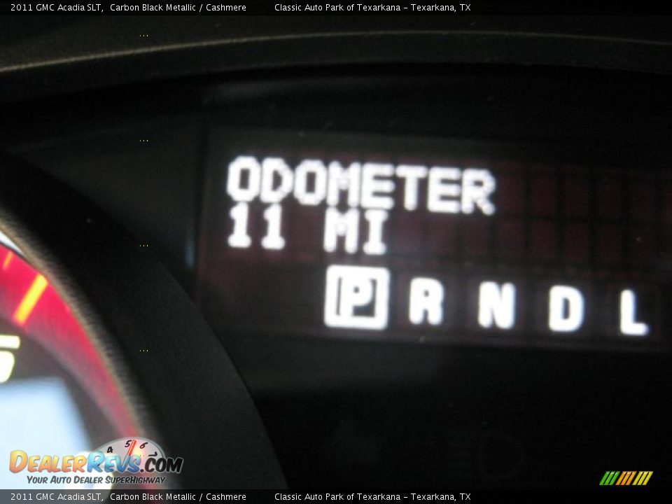 2011 GMC Acadia SLT Carbon Black Metallic / Cashmere Photo #11