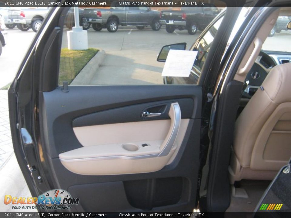 2011 GMC Acadia SLT Carbon Black Metallic / Cashmere Photo #23