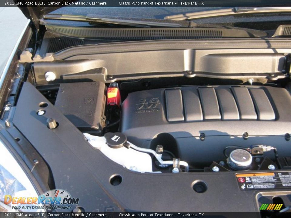 2011 GMC Acadia SLT Carbon Black Metallic / Cashmere Photo #28