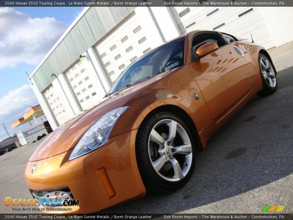 2006 Nissan 350Z Touring Coupe Le Mans Sunset Metallic / Burnt Orange Leather Photo #1