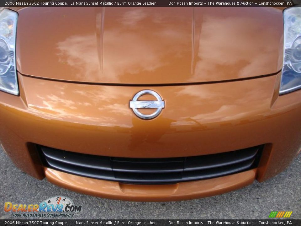 2006 Nissan 350Z Touring Coupe Le Mans Sunset Metallic / Burnt Orange Leather Photo #30