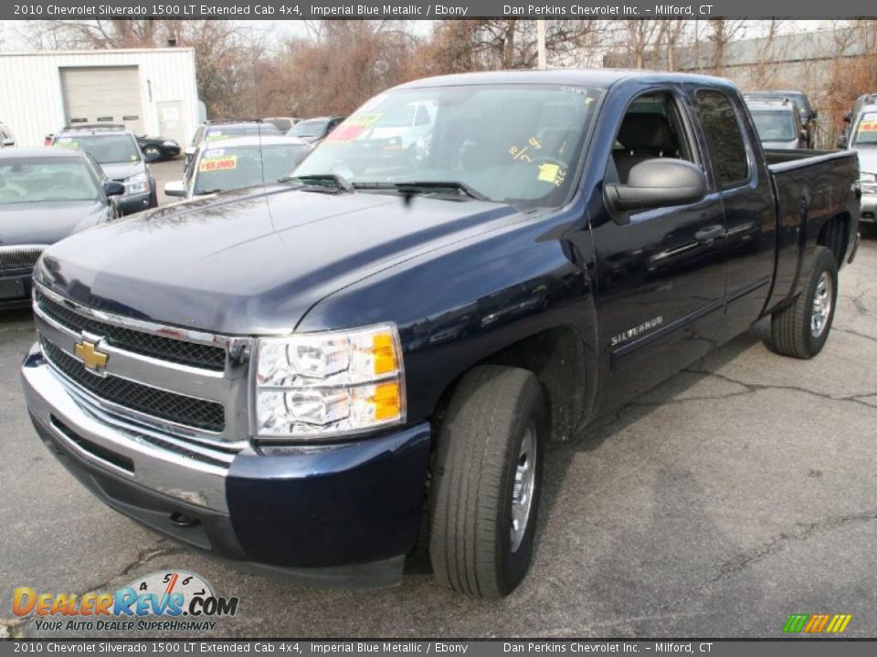 2010 Chevrolet Silverado 1500 LT Extended Cab 4x4 Imperial Blue Metallic / Ebony Photo #1