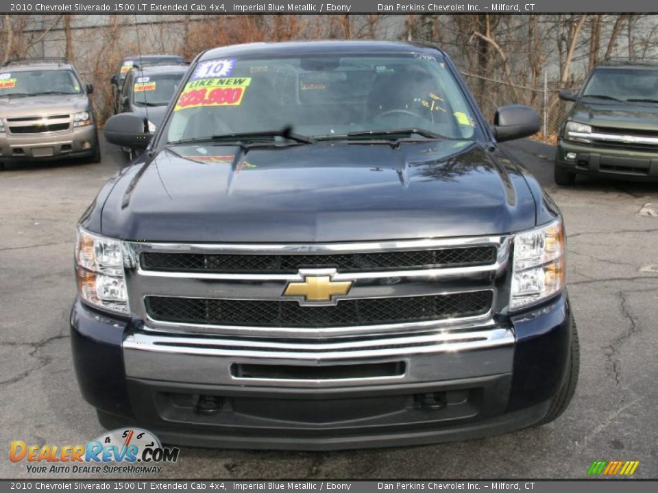 2010 Chevrolet Silverado 1500 LT Extended Cab 4x4 Imperial Blue Metallic / Ebony Photo #2