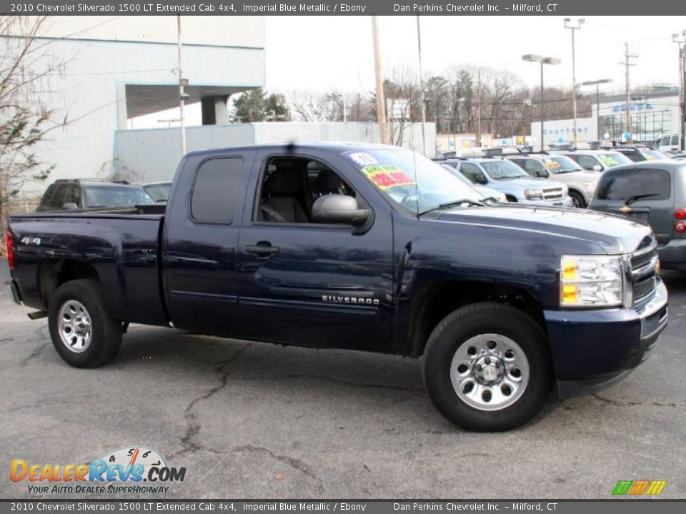 2010 Chevrolet Silverado 1500 LT Extended Cab 4x4 Imperial Blue Metallic / Ebony Photo #4