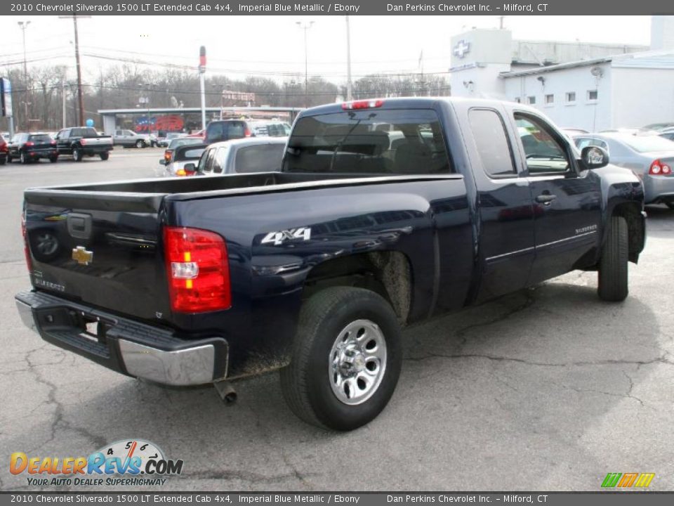 2010 Chevrolet Silverado 1500 LT Extended Cab 4x4 Imperial Blue Metallic / Ebony Photo #5