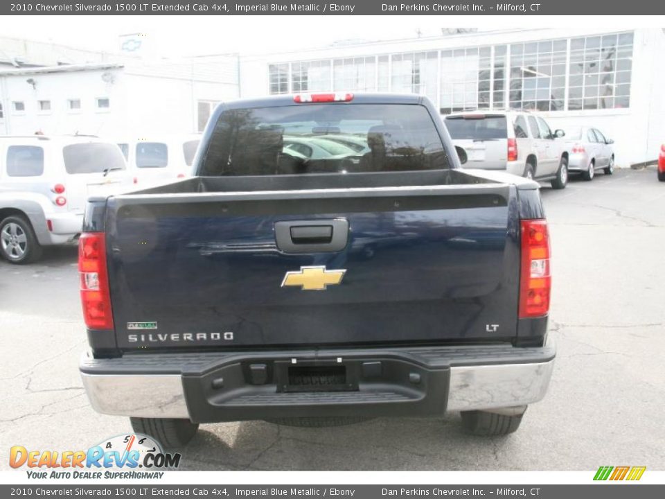 2010 Chevrolet Silverado 1500 LT Extended Cab 4x4 Imperial Blue Metallic / Ebony Photo #6