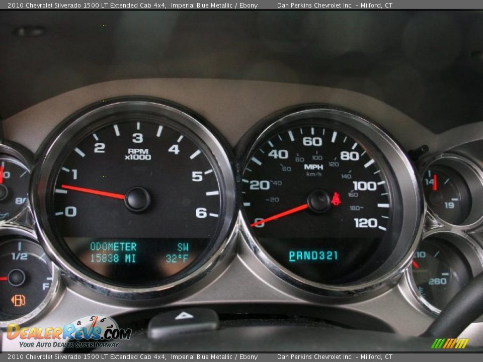 2010 Chevrolet Silverado 1500 LT Extended Cab 4x4 Imperial Blue Metallic / Ebony Photo #23