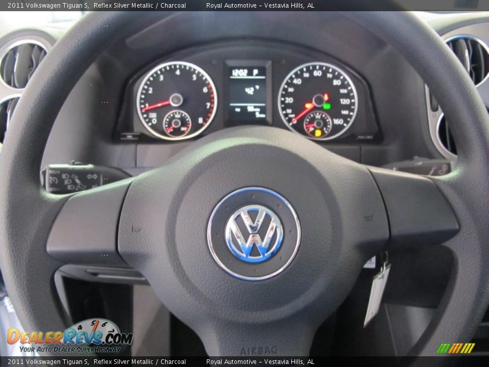 2011 Volkswagen Tiguan S Reflex Silver Metallic / Charcoal Photo #14