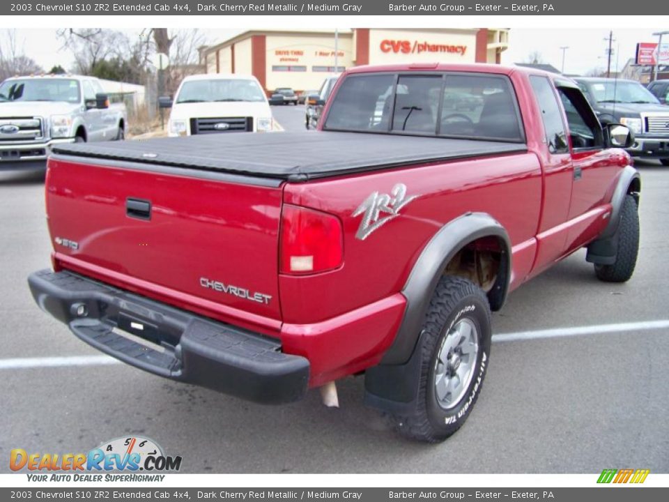 Dark Cherry Red Metallic 2003 Chevrolet S10 ZR2 Extended Cab 4x4 Photo #5