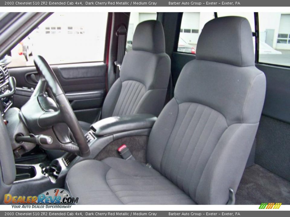 Medium Gray Interior - 2003 Chevrolet S10 ZR2 Extended Cab 4x4 Photo #10