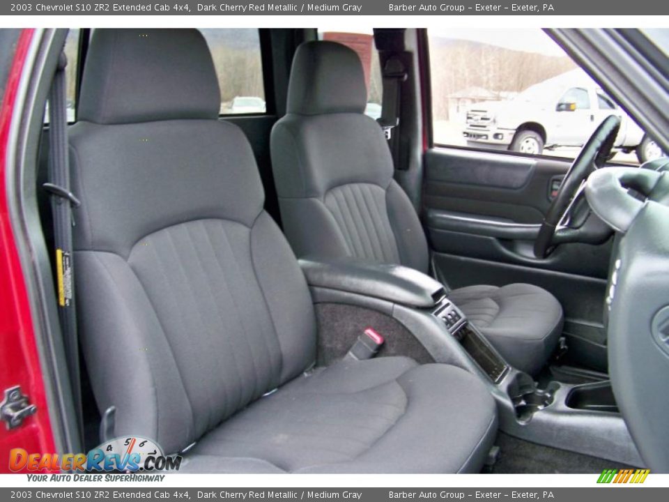 Medium Gray Interior - 2003 Chevrolet S10 ZR2 Extended Cab 4x4 Photo #14