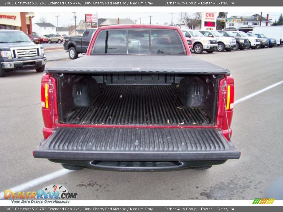 2003 Chevrolet S10 ZR2 Extended Cab 4x4 Dark Cherry Red Metallic / Medium Gray Photo #16