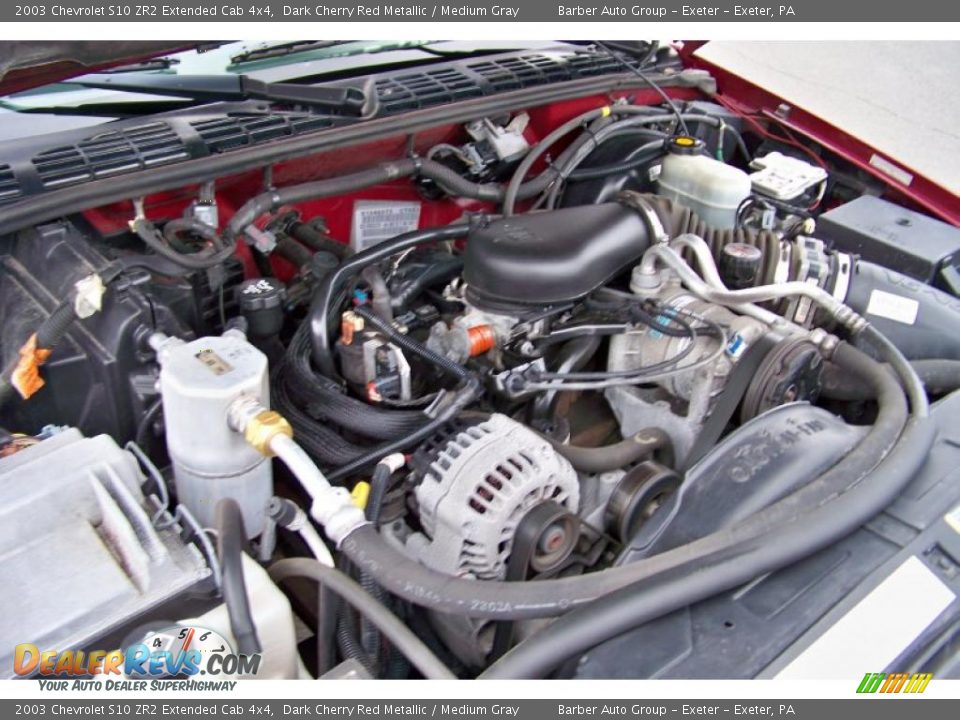 2003 Chevrolet S10 ZR2 Extended Cab 4x4 4.3 Liter OHV 12V Vortec V6 Engine Photo #18