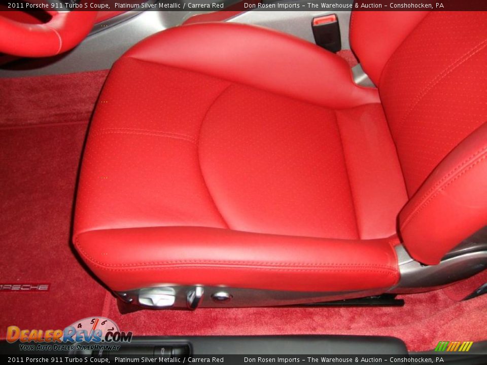 Carrera Red Interior - 2011 Porsche 911 Turbo S Coupe Photo #14