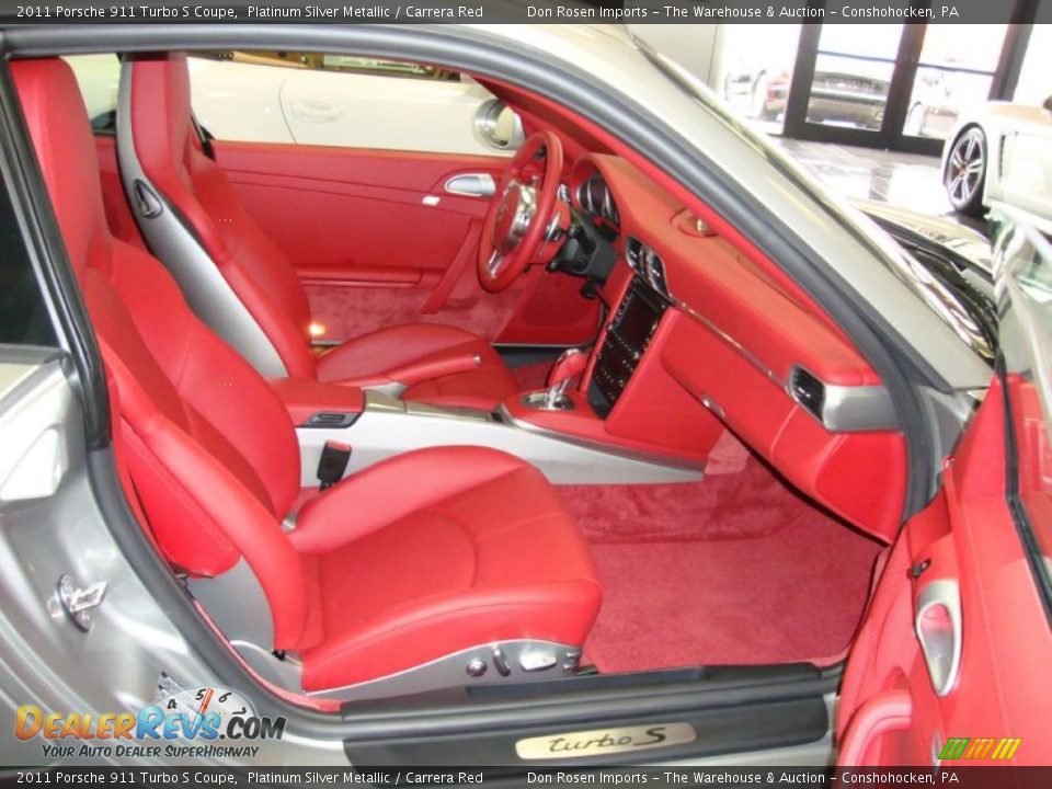 Carrera Red Interior - 2011 Porsche 911 Turbo S Coupe Photo #18