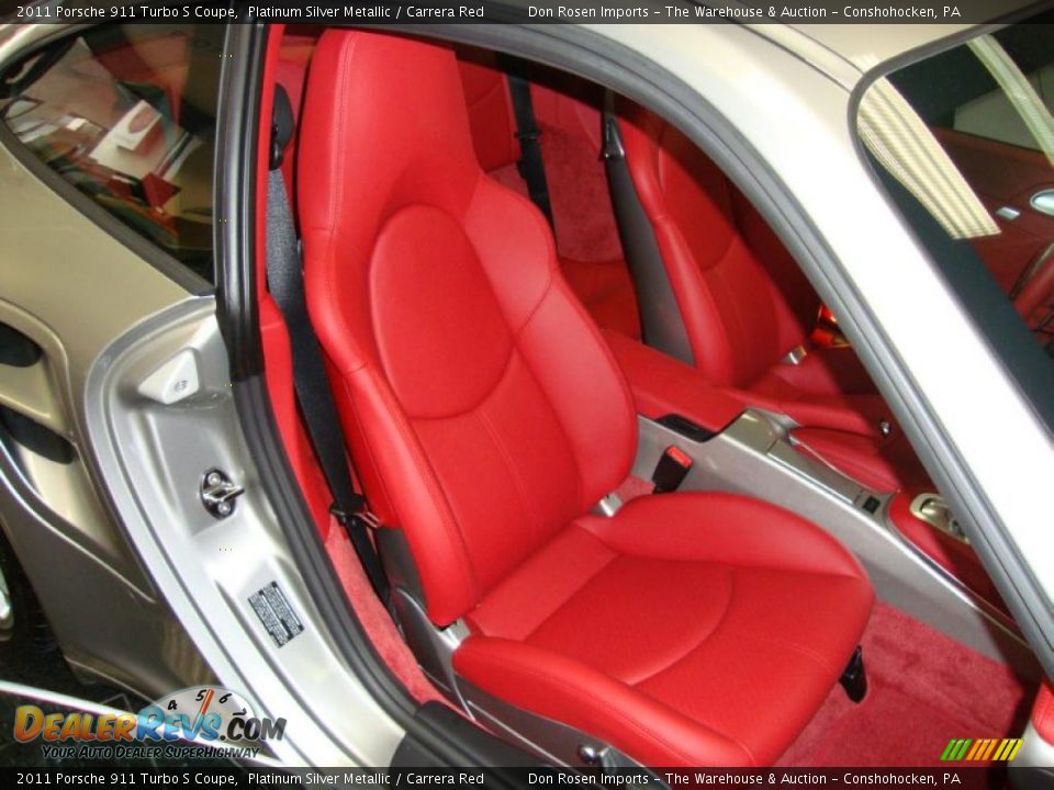 Carrera Red Interior - 2011 Porsche 911 Turbo S Coupe Photo #19