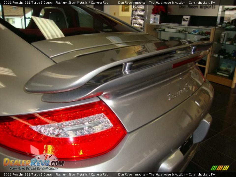 Platinum Silver Metallic 2011 Porsche 911 Turbo S Coupe Photo #23