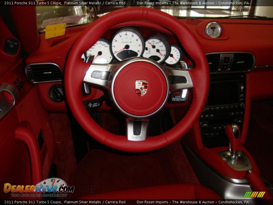 2011 Porsche 911 Turbo S Coupe Steering Wheel Photo #27