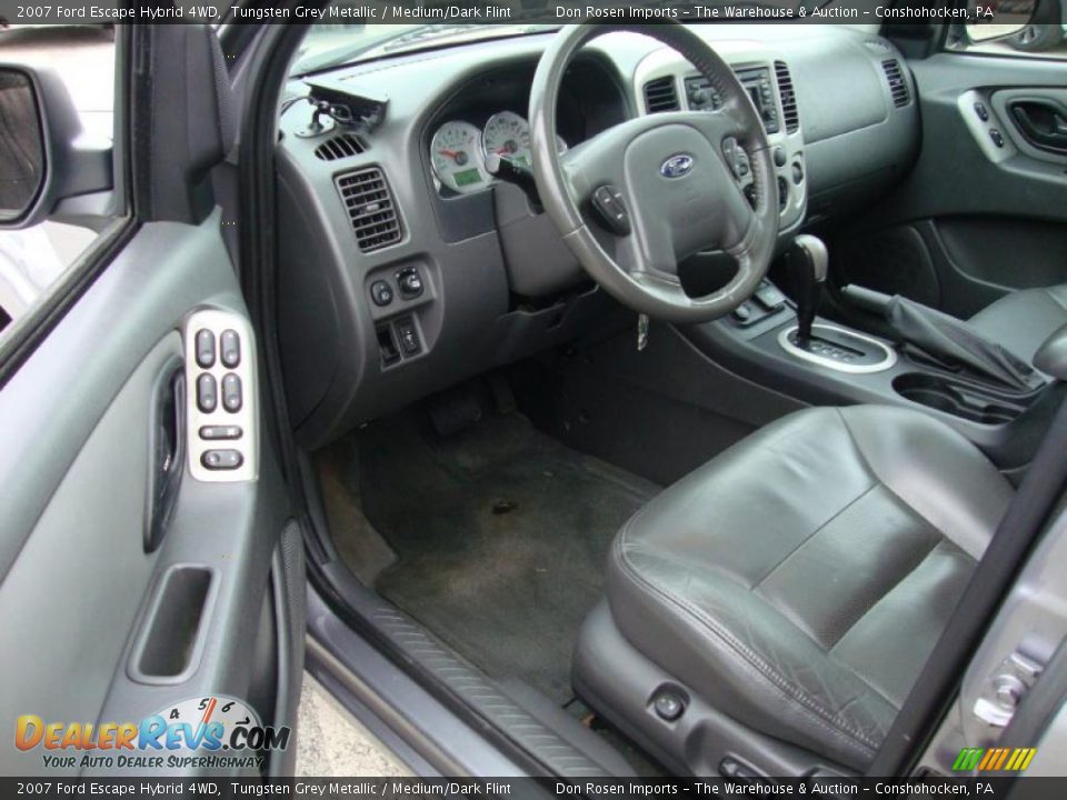 Medium Dark Flint Interior 2007 Ford Escape Hybrid 4wd