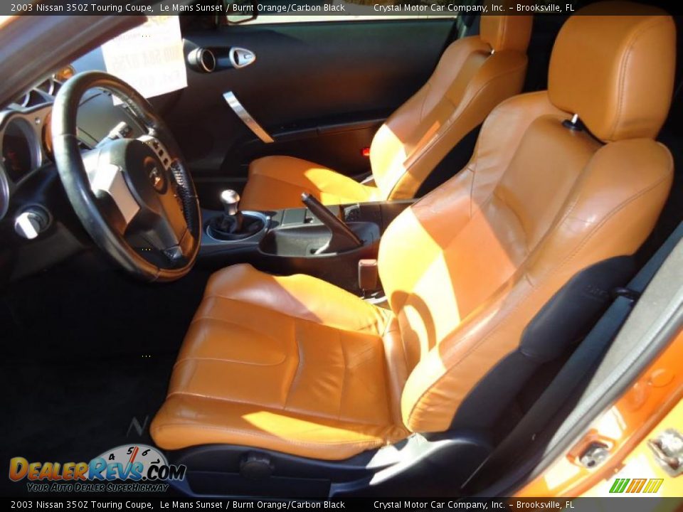 Nissan 350z black burnt orange interior #2