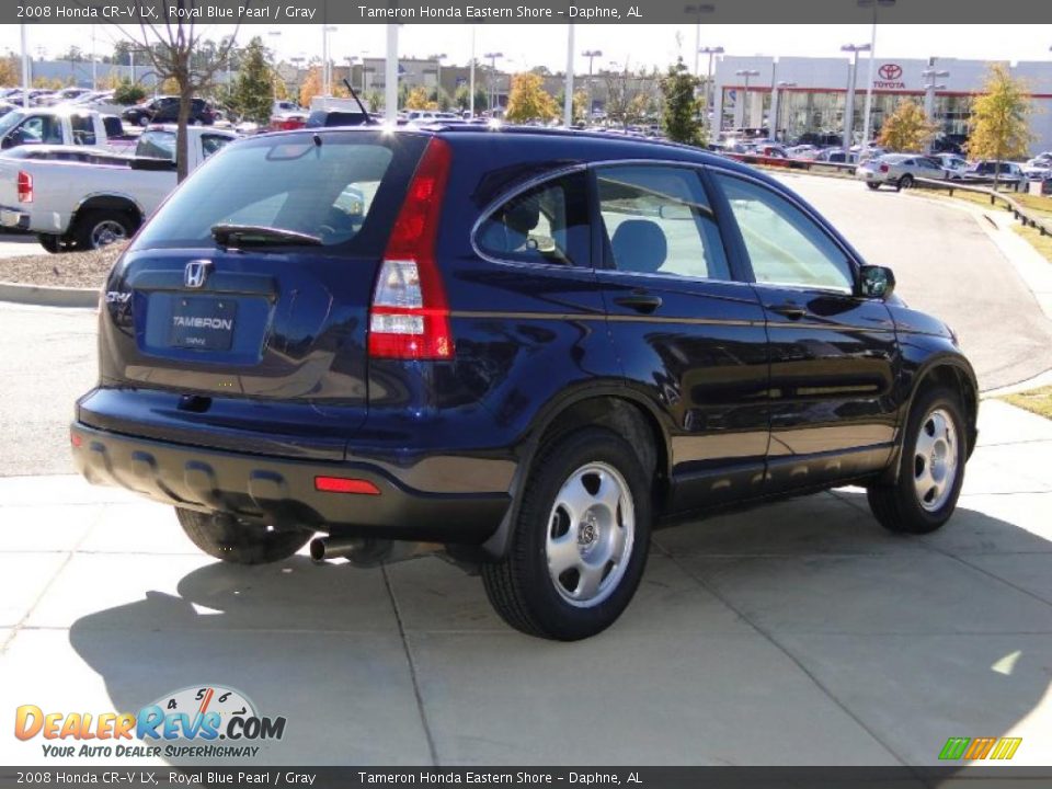 2008 Honda CR-V LX Royal Blue Pearl / Gray Photo #5