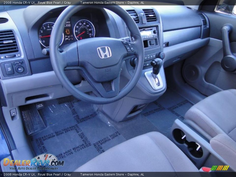 Gray Interior - 2008 Honda CR-V LX Photo #12