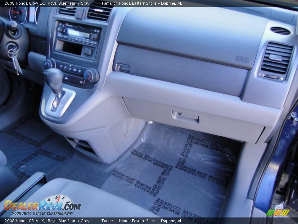 2008 Honda CR-V LX Royal Blue Pearl / Gray Photo #25