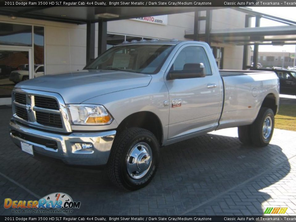 Front 3/4 View of 2011 Dodge Ram 3500 HD SLT Regular Cab 4x4 Dually Photo #1