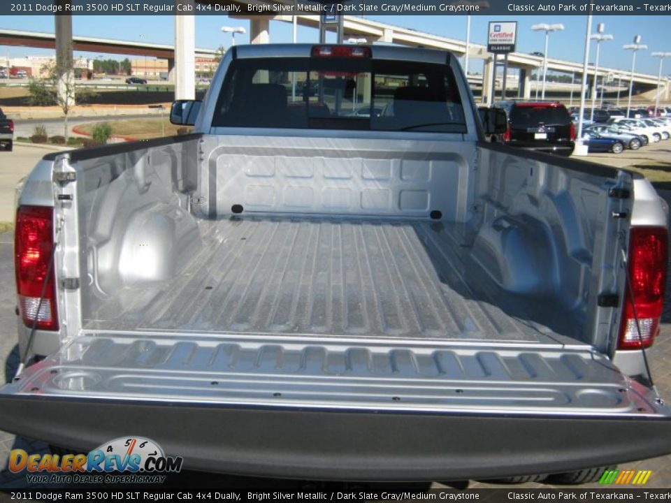 2011 Dodge Ram 3500 HD SLT Regular Cab 4x4 Dually Bright Silver Metallic / Dark Slate Gray/Medium Graystone Photo #15