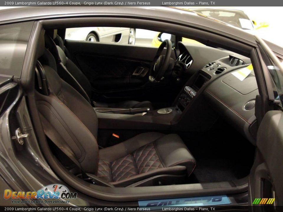 Nero Perseus Interior - 2009 Lamborghini Gallardo LP560-4 Coupe Photo #10