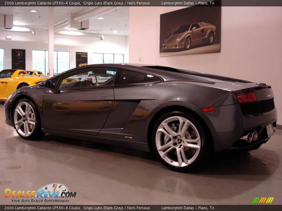 2009 Lamborghini Gallardo LP560-4 Coupe Grigio Lynx (Dark Grey) / Nero Perseus Photo #13