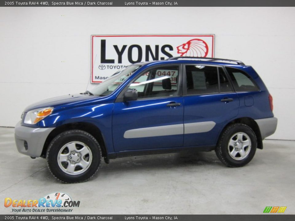 2005 Toyota RAV4 4WD Spectra Blue Mica / Dark Charcoal Photo #1