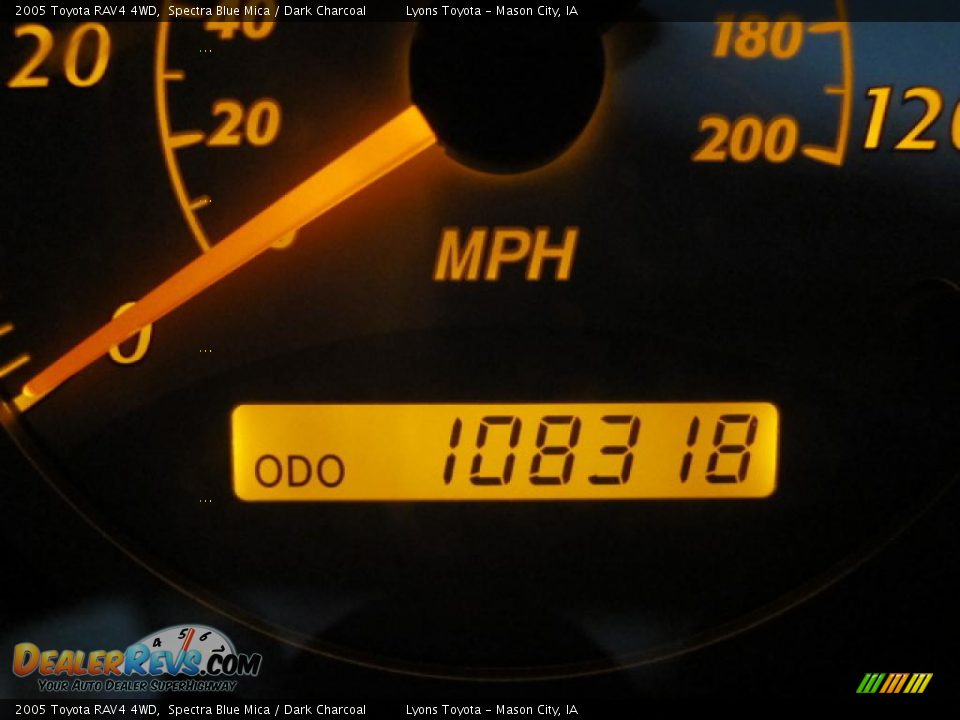 2005 Toyota RAV4 4WD Spectra Blue Mica / Dark Charcoal Photo #2