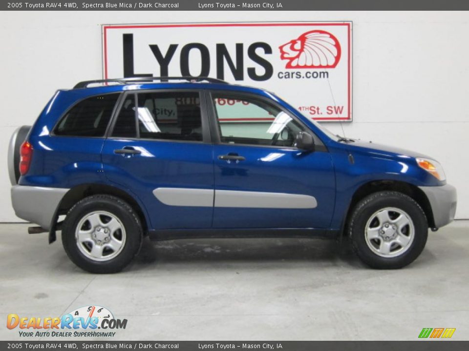 2005 Toyota RAV4 4WD Spectra Blue Mica / Dark Charcoal Photo #3