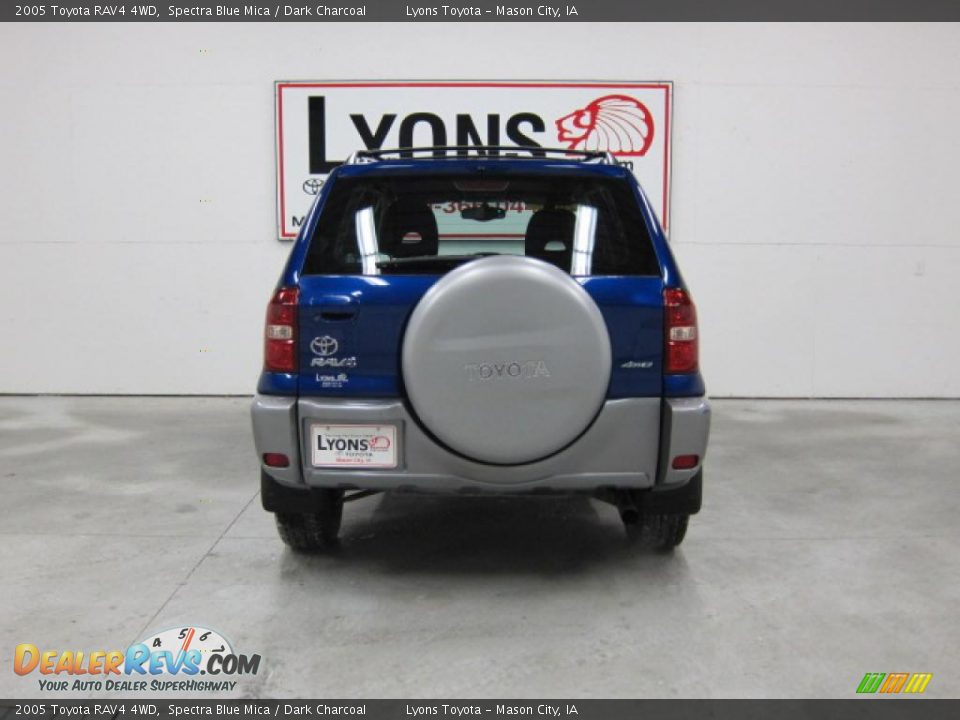 2005 Toyota RAV4 4WD Spectra Blue Mica / Dark Charcoal Photo #5