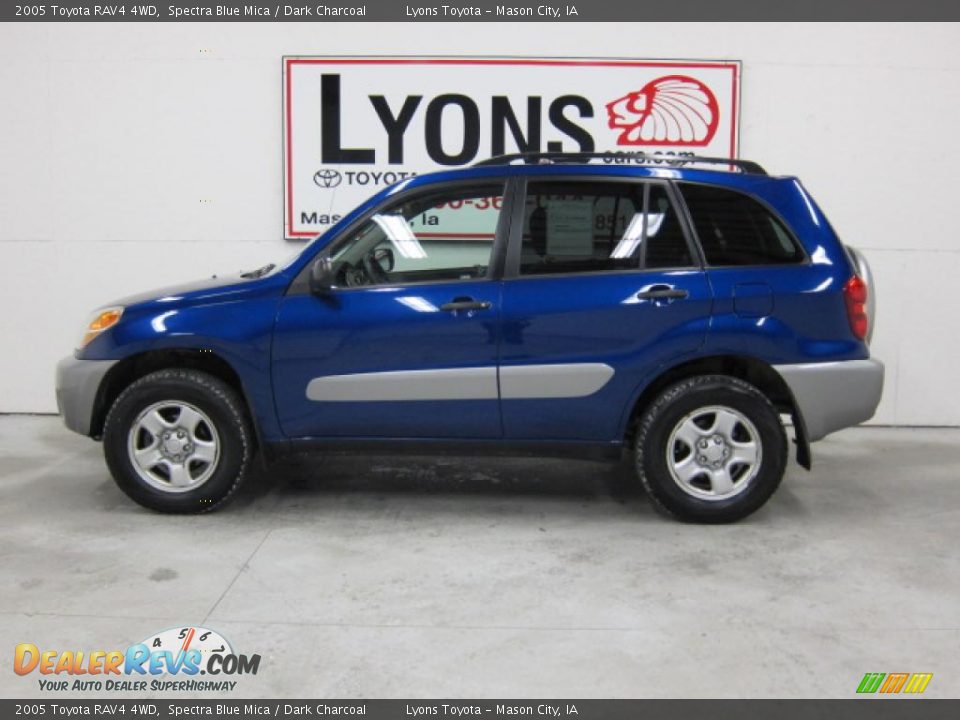 2005 Toyota RAV4 4WD Spectra Blue Mica / Dark Charcoal Photo #6
