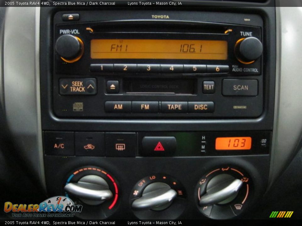 2005 Toyota RAV4 4WD Spectra Blue Mica / Dark Charcoal Photo #7