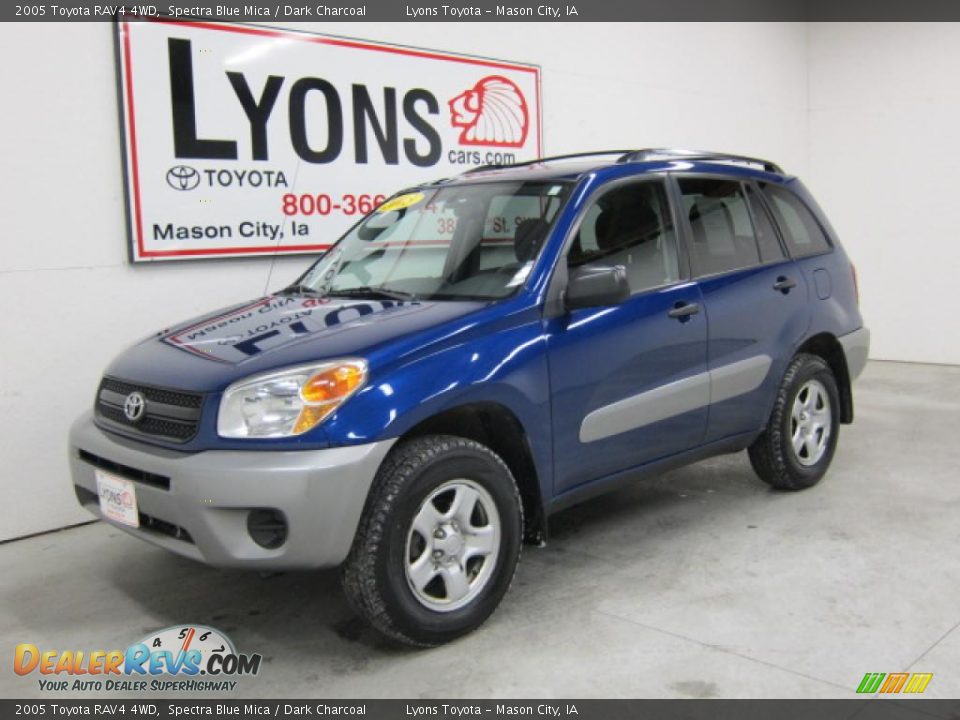 2005 Toyota RAV4 4WD Spectra Blue Mica / Dark Charcoal Photo #19