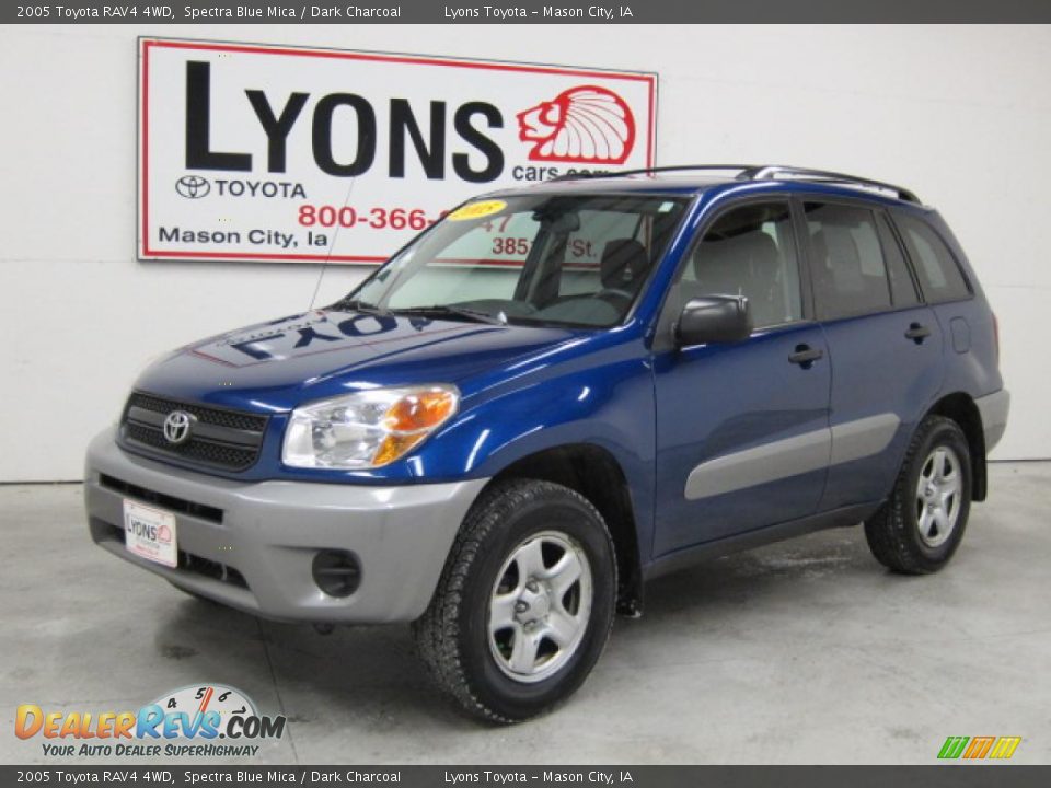 2005 Toyota RAV4 4WD Spectra Blue Mica / Dark Charcoal Photo #22