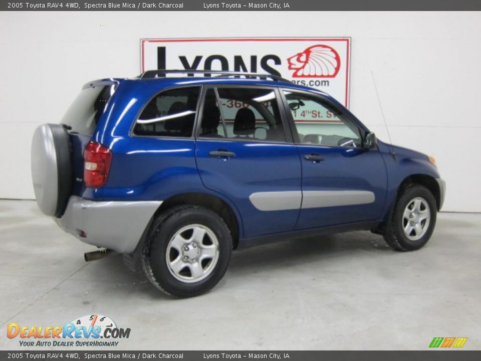 2005 Toyota RAV4 4WD Spectra Blue Mica / Dark Charcoal Photo #23