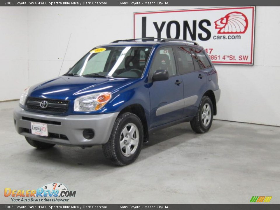 2005 Toyota RAV4 4WD Spectra Blue Mica / Dark Charcoal Photo #24