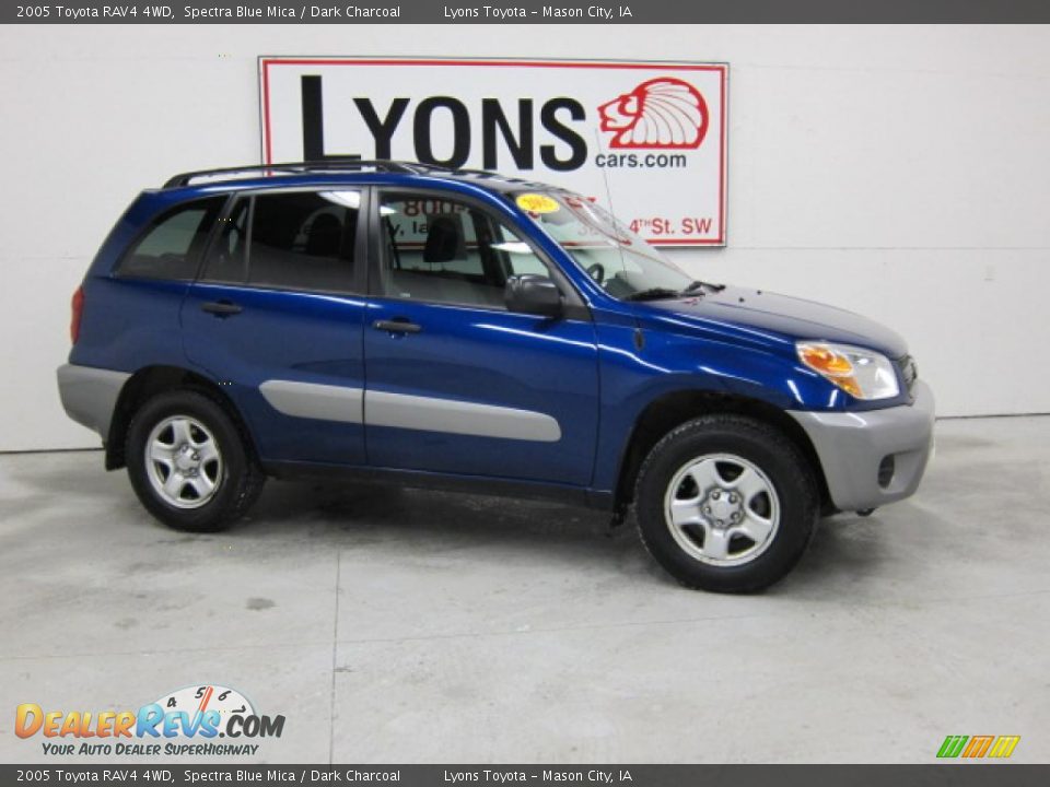 2005 Toyota RAV4 4WD Spectra Blue Mica / Dark Charcoal Photo #28
