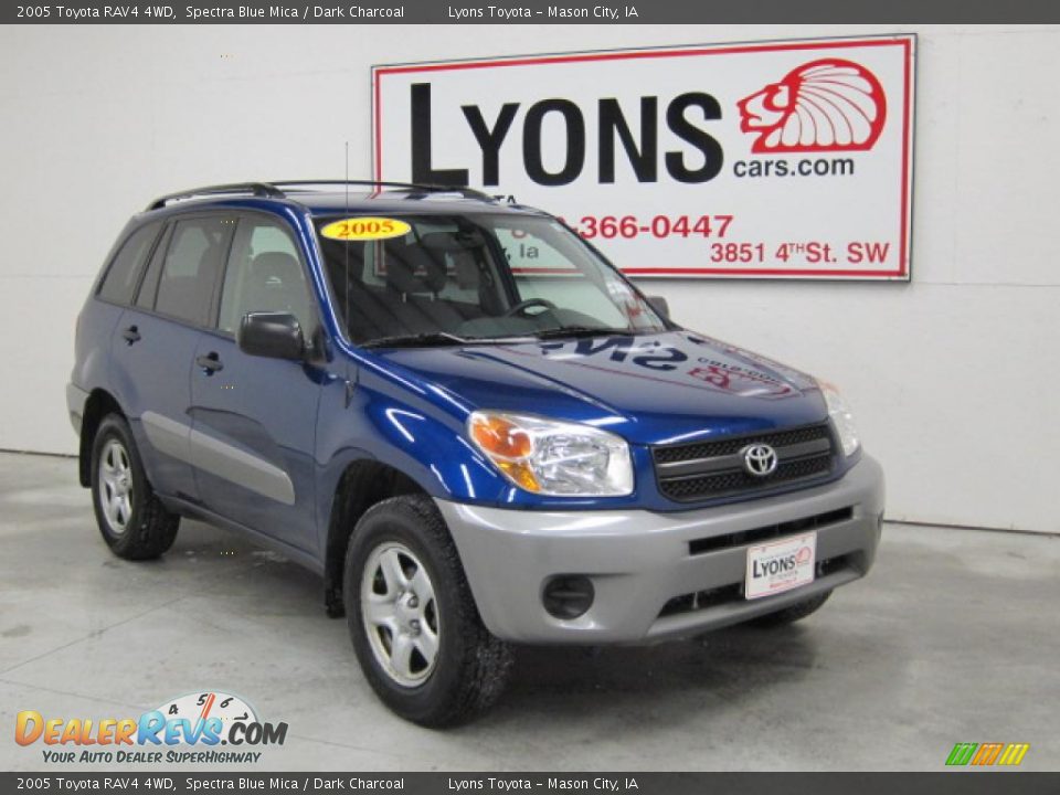 2005 Toyota RAV4 4WD Spectra Blue Mica / Dark Charcoal Photo #30