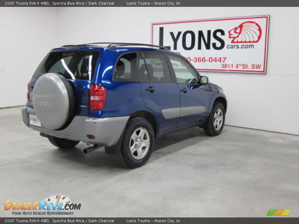 2005 Toyota RAV4 4WD Spectra Blue Mica / Dark Charcoal Photo #31