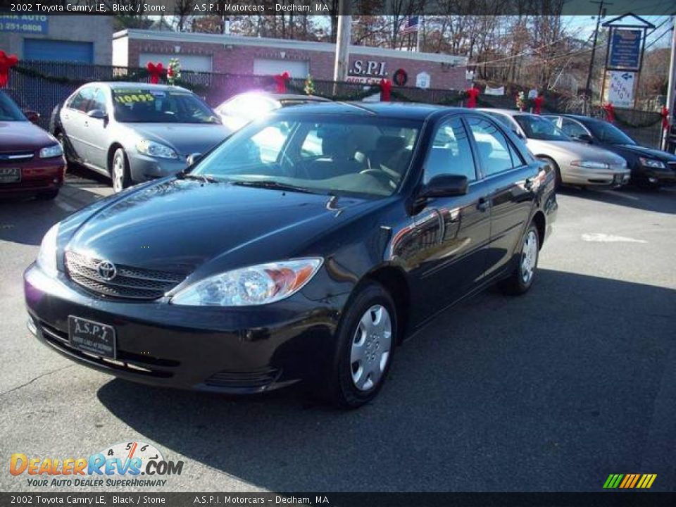 2002 Toyota Camry LE Black / Stone Photo #1