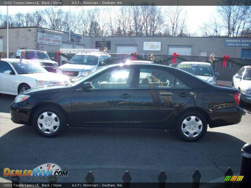 2002 Toyota Camry LE Black / Stone Photo #2