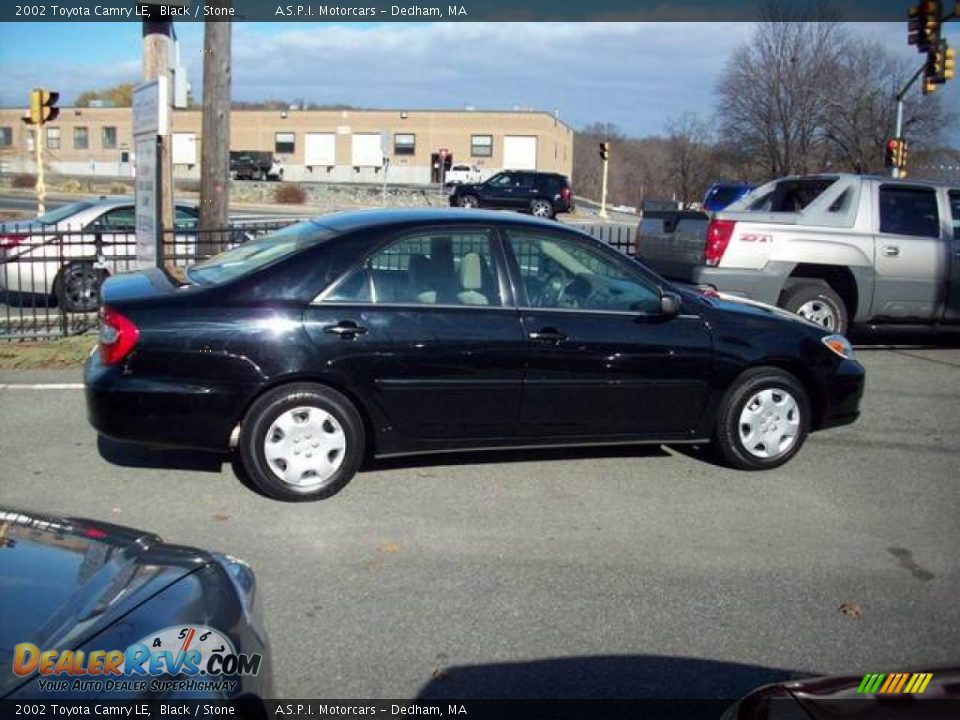 2002 Toyota Camry LE Black / Stone Photo #6