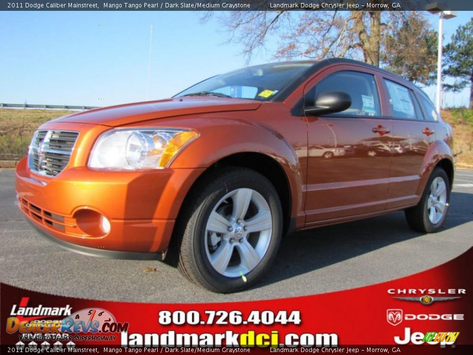 2011 Dodge Caliber Mainstreet Mango Tango Pearl / Dark Slate/Medium Graystone Photo #1